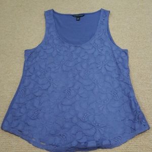 Banana Republic Periwinkle Purple Lace Tank Top M